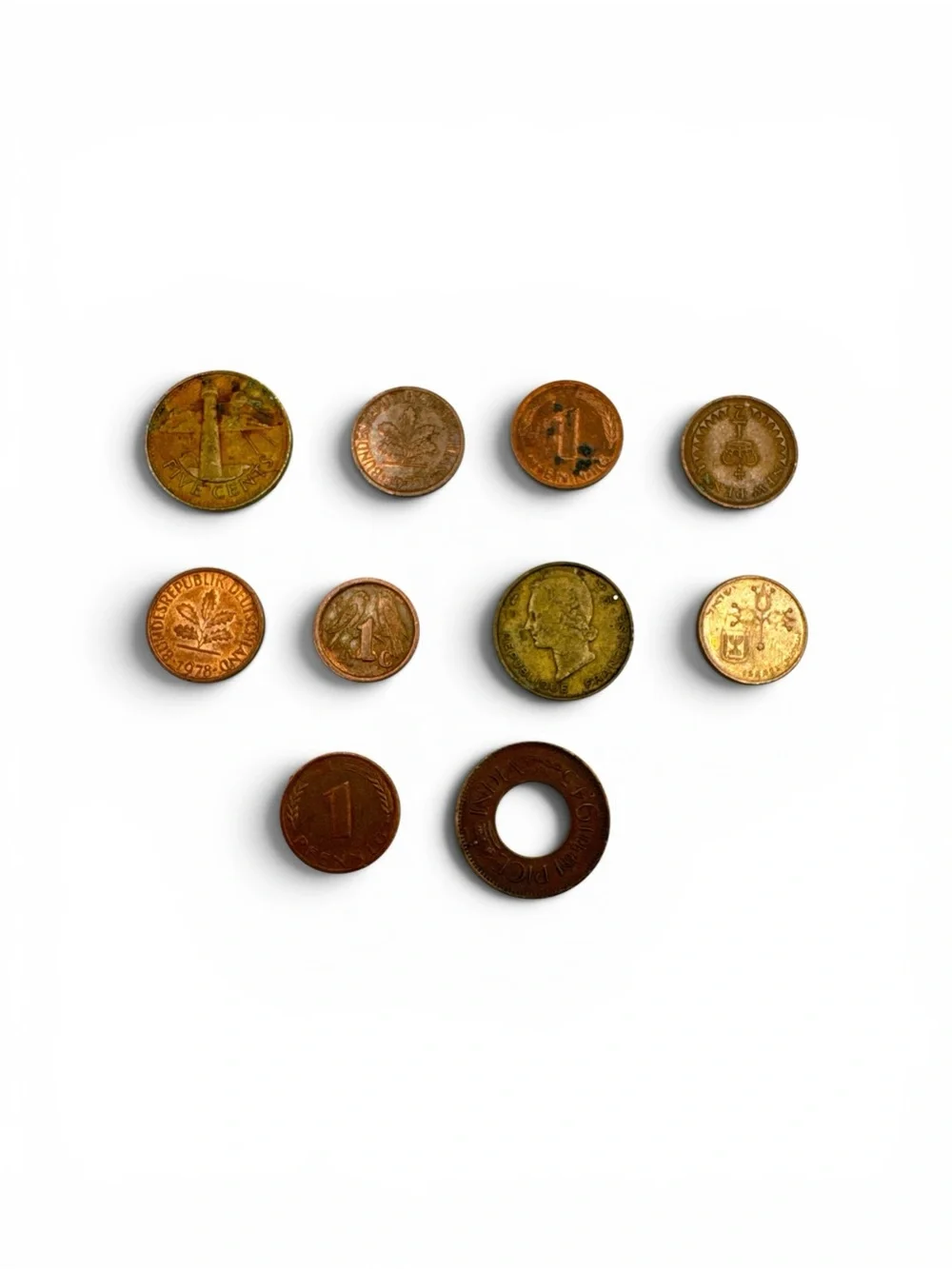 90 Mixed World Coins Foreign Coin Lot 20+ Countries Estate Collection Bulk